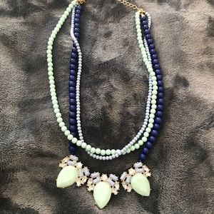Blue Statement Necklace
